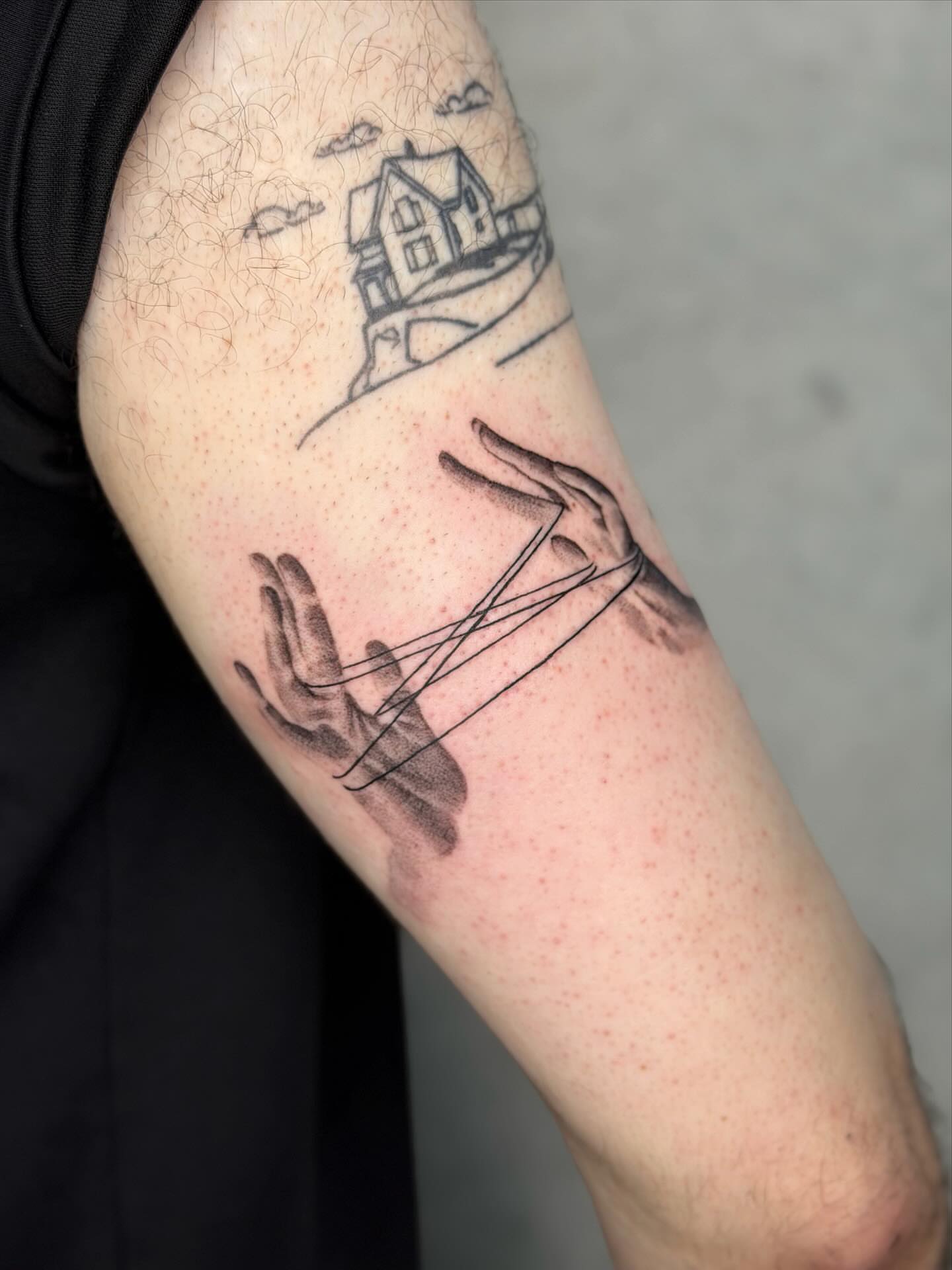 Tattoo by @enjolieart — black_and_grey, geometric