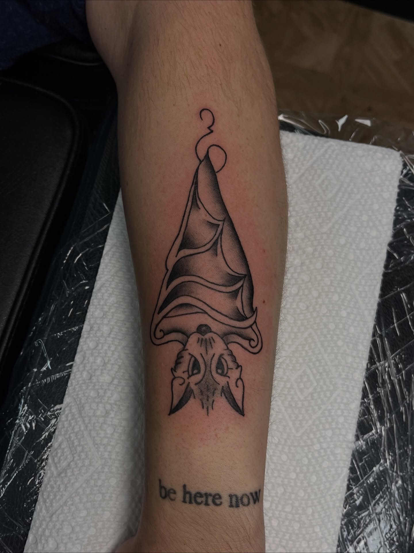 Tattoo by @ems__tattooing — blackwork, lettering_script
