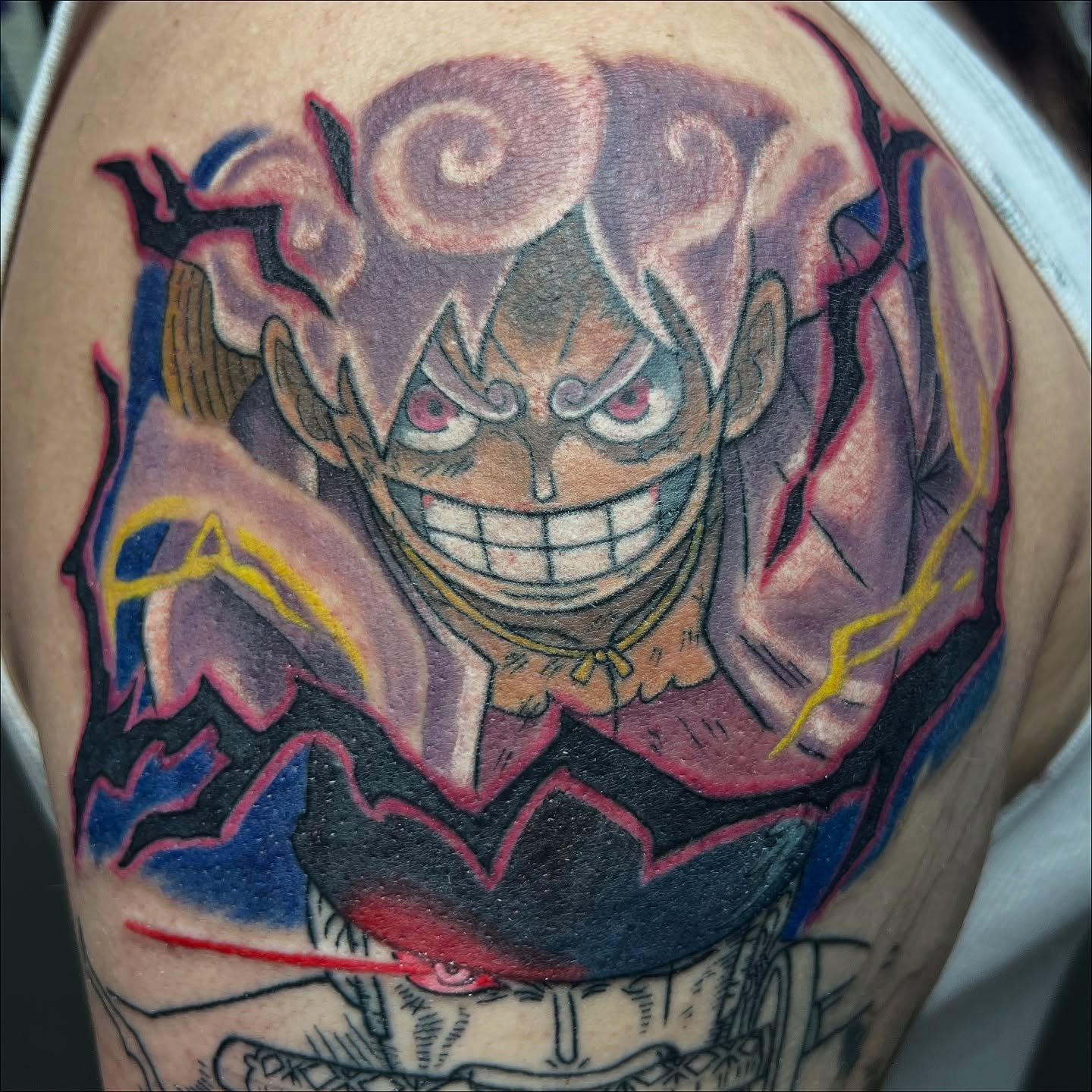 Tattoo by @luckyleftytattoos — anime