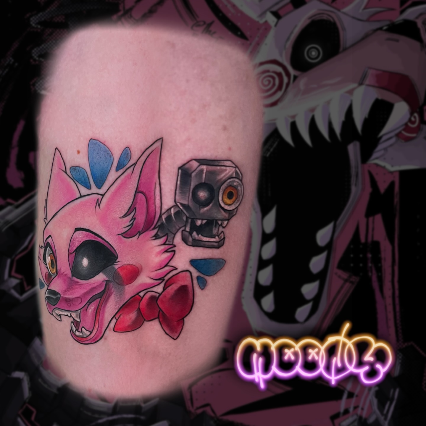Tattoo by @madam.moony — anime, geometric