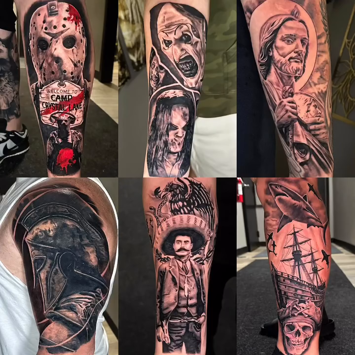 Man and mustache realism tattoo by ๐๐๐๐ ๐๐๐๐