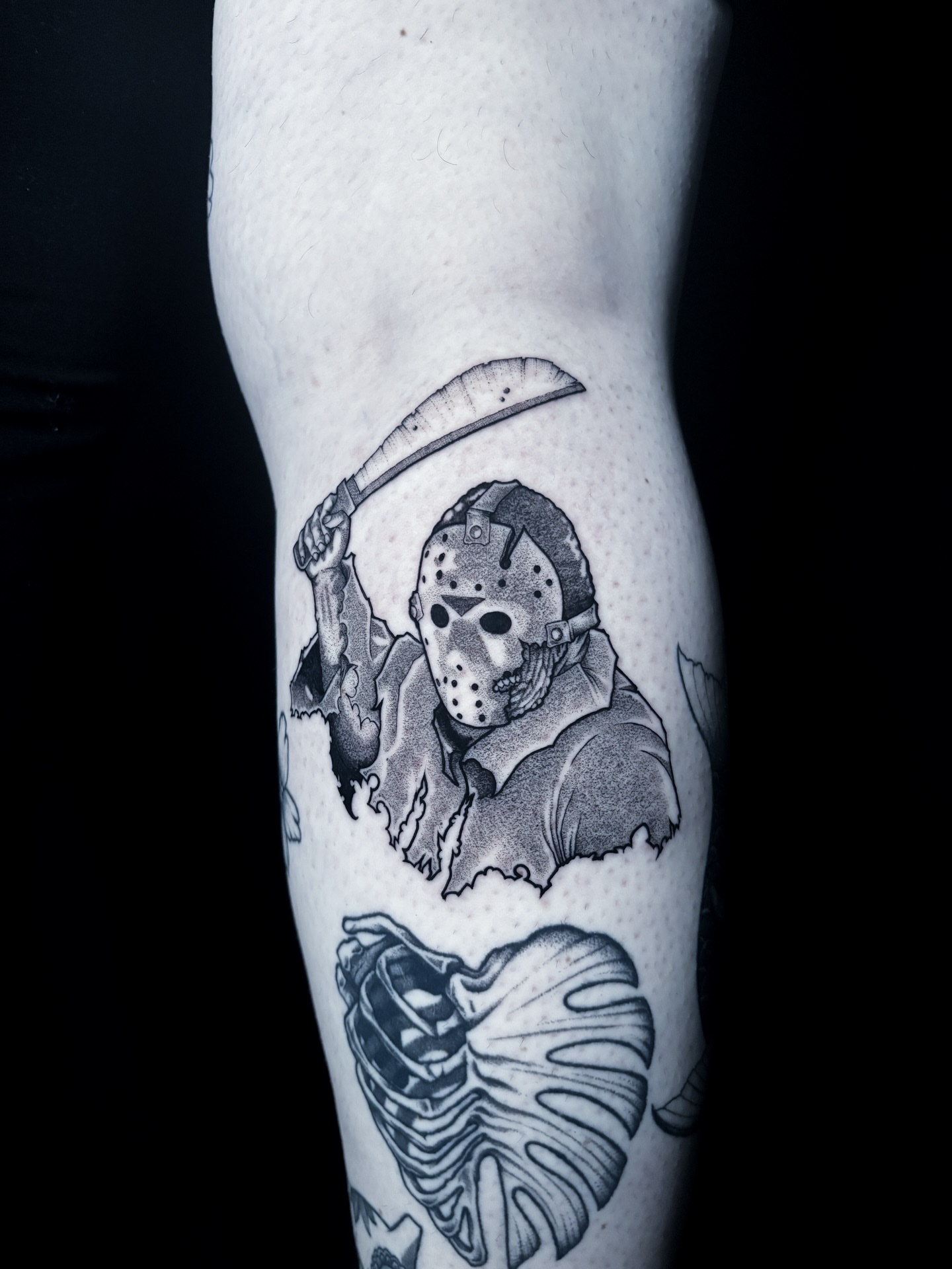 Tattoo by @noahdangink — dotwork, black_and_grey