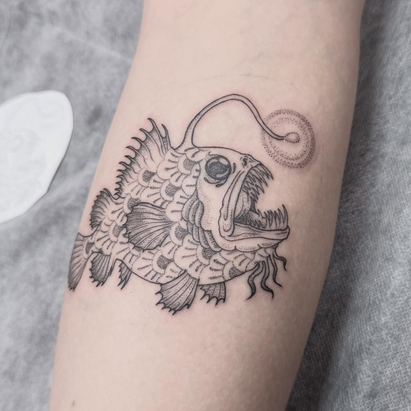 Tattoo by @kmarsdentattoos — dotwork