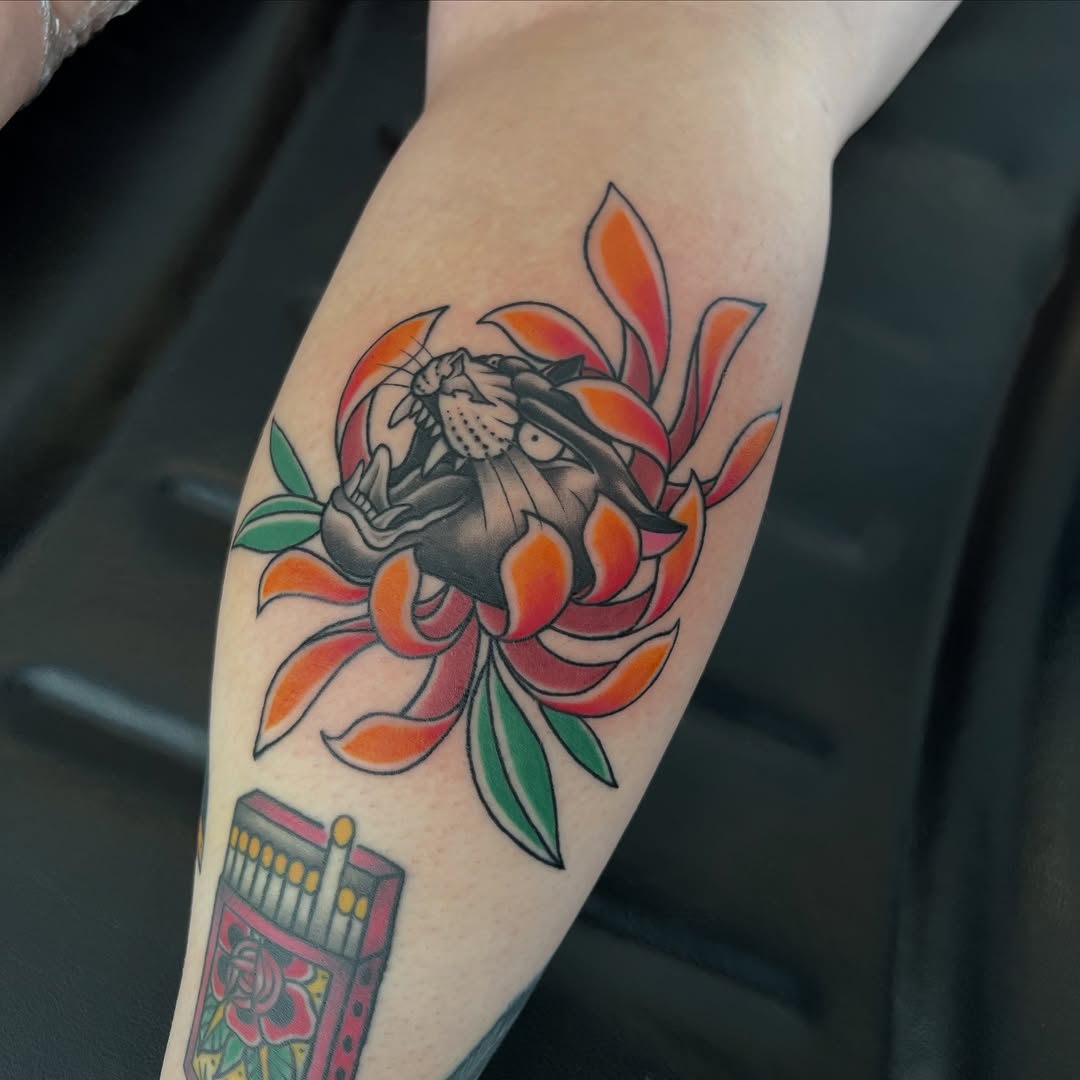 Tattoo by @tattooedbydom — american_traditional, neo_traditional