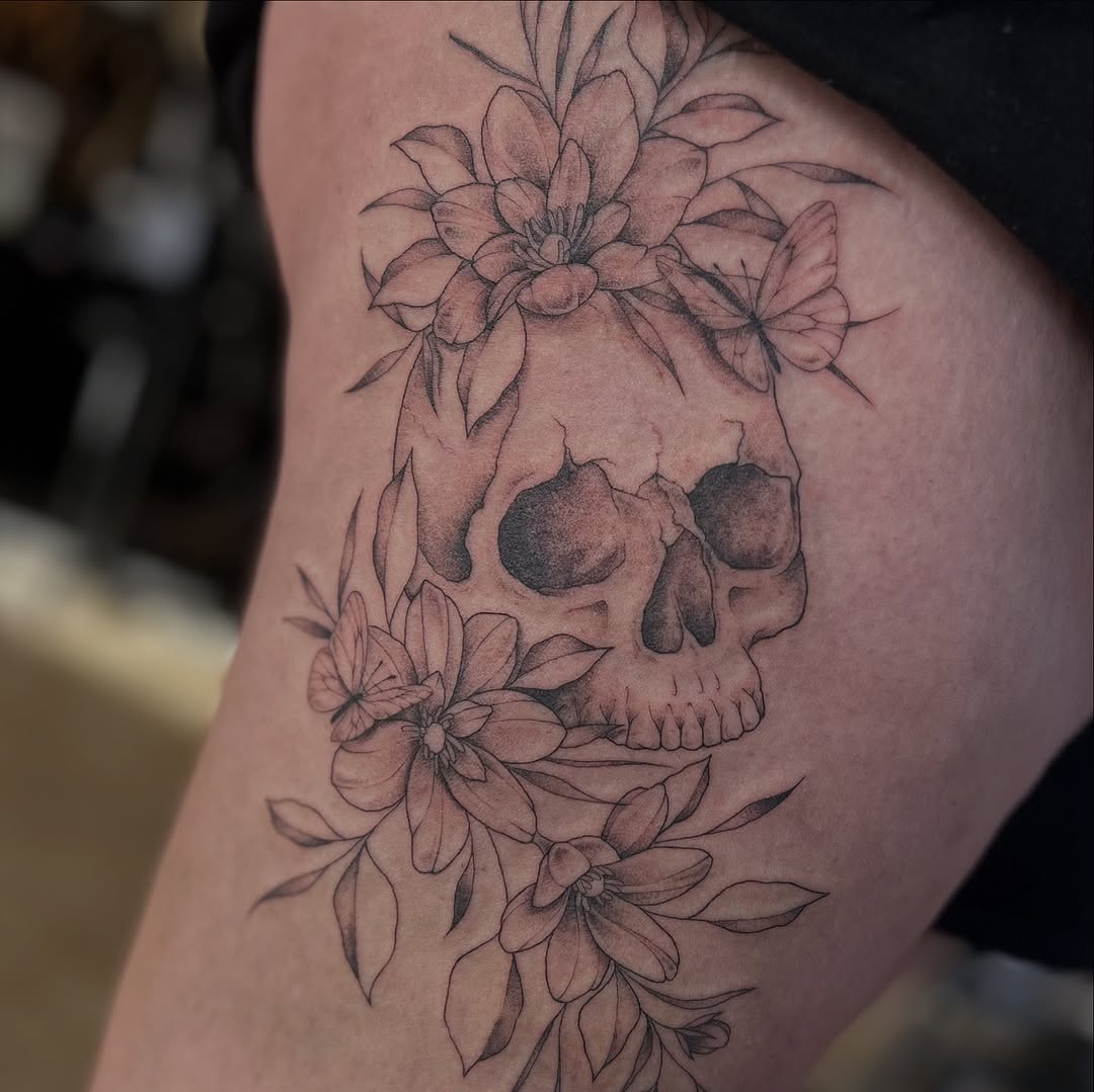 Tattoo by @tattooedbydom — black_and_grey, realism