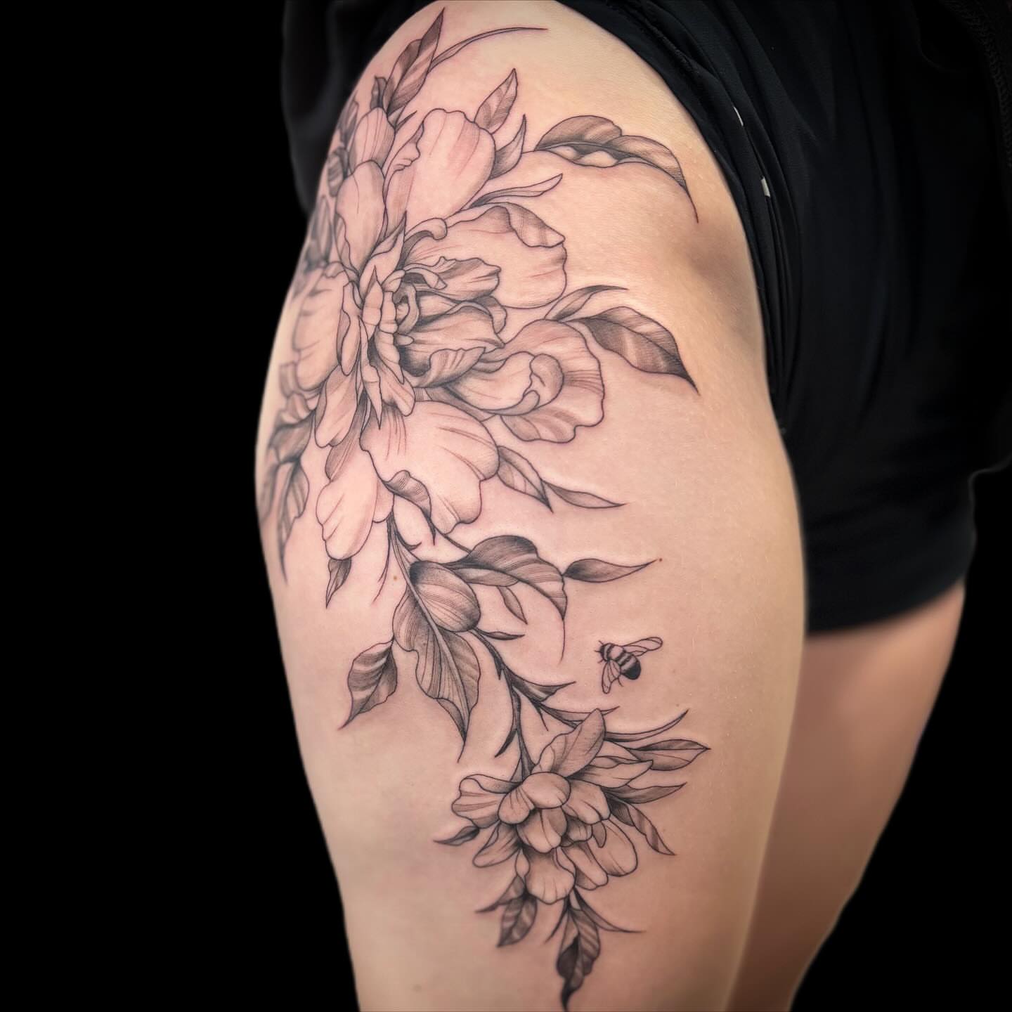 Tattoo by @uglyrileytattoo — black_and_grey, realism