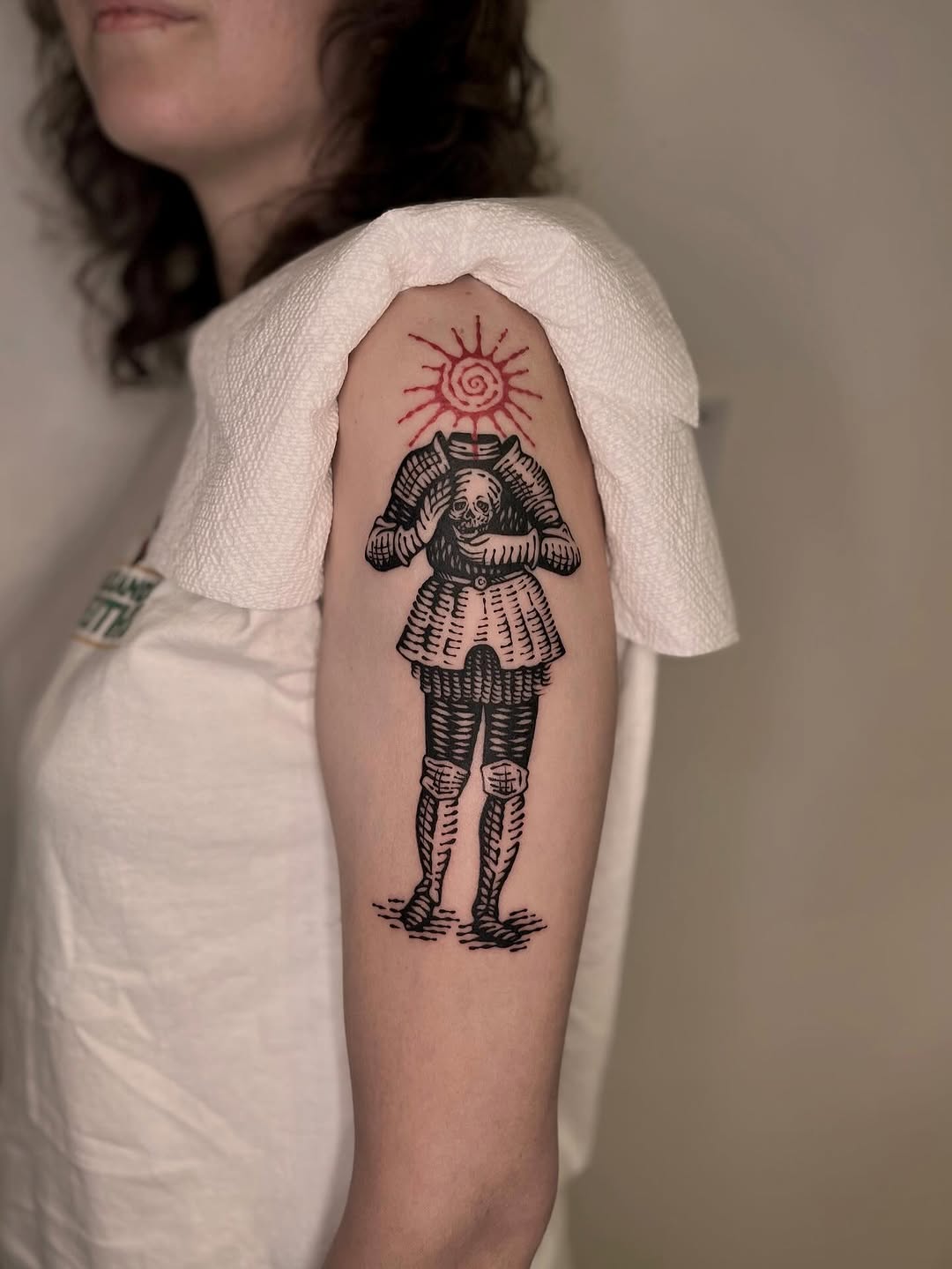 Tattoo by @wonny_wood — illustrative, blackwork