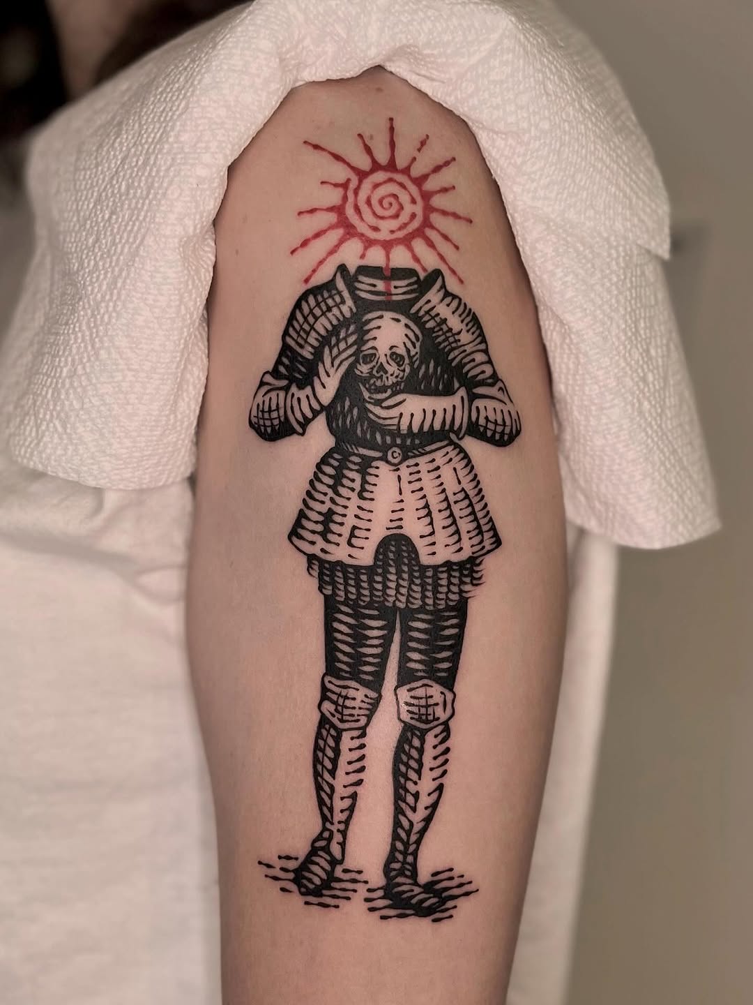 Tattoo by @wonny_wood — illustrative, blackwork