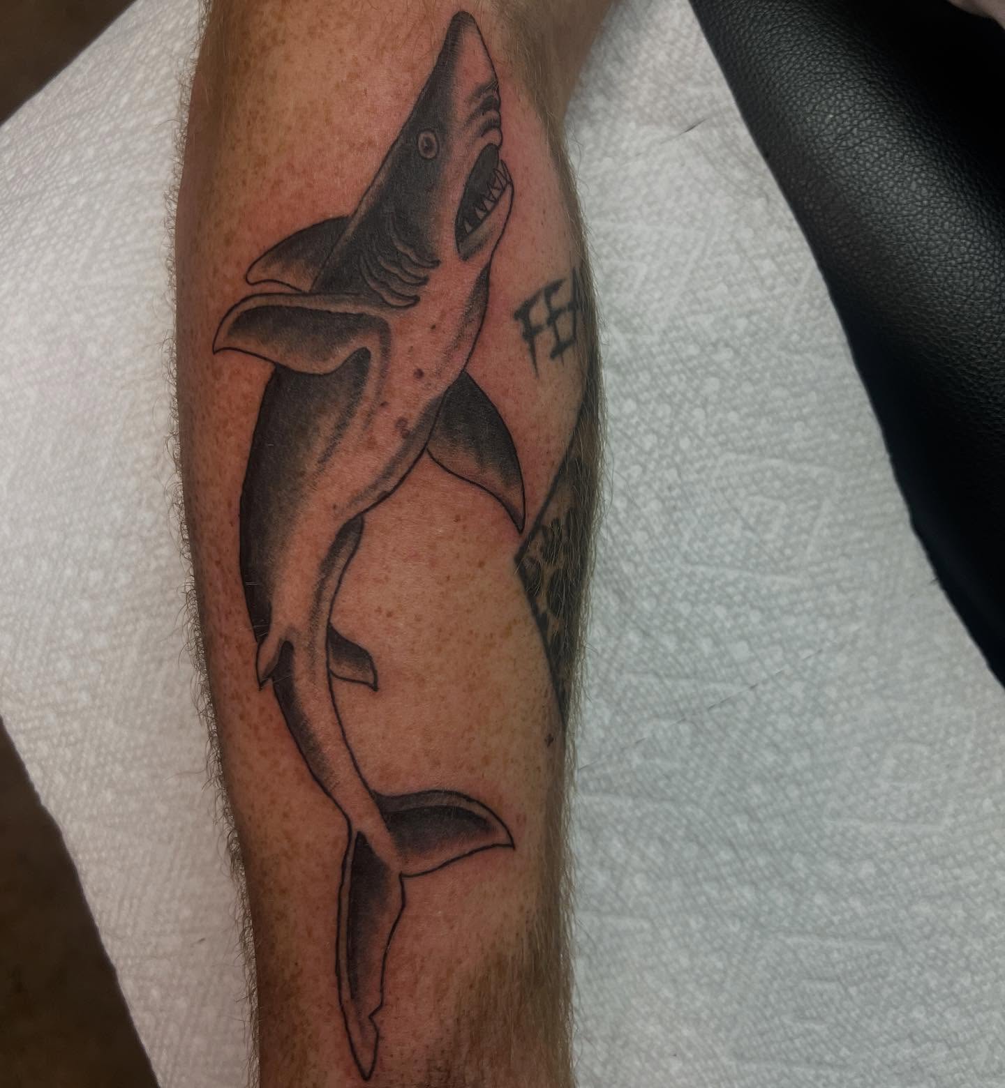 Tattoo by @max_aaron_tat2 — black_and_grey