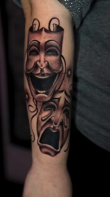 Tattoo by @tat2rikky — black_and_grey, realism