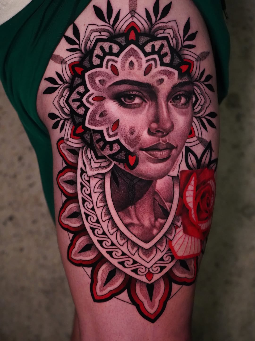 Tattoo by @jasoncalltattooer — realism, dotwork