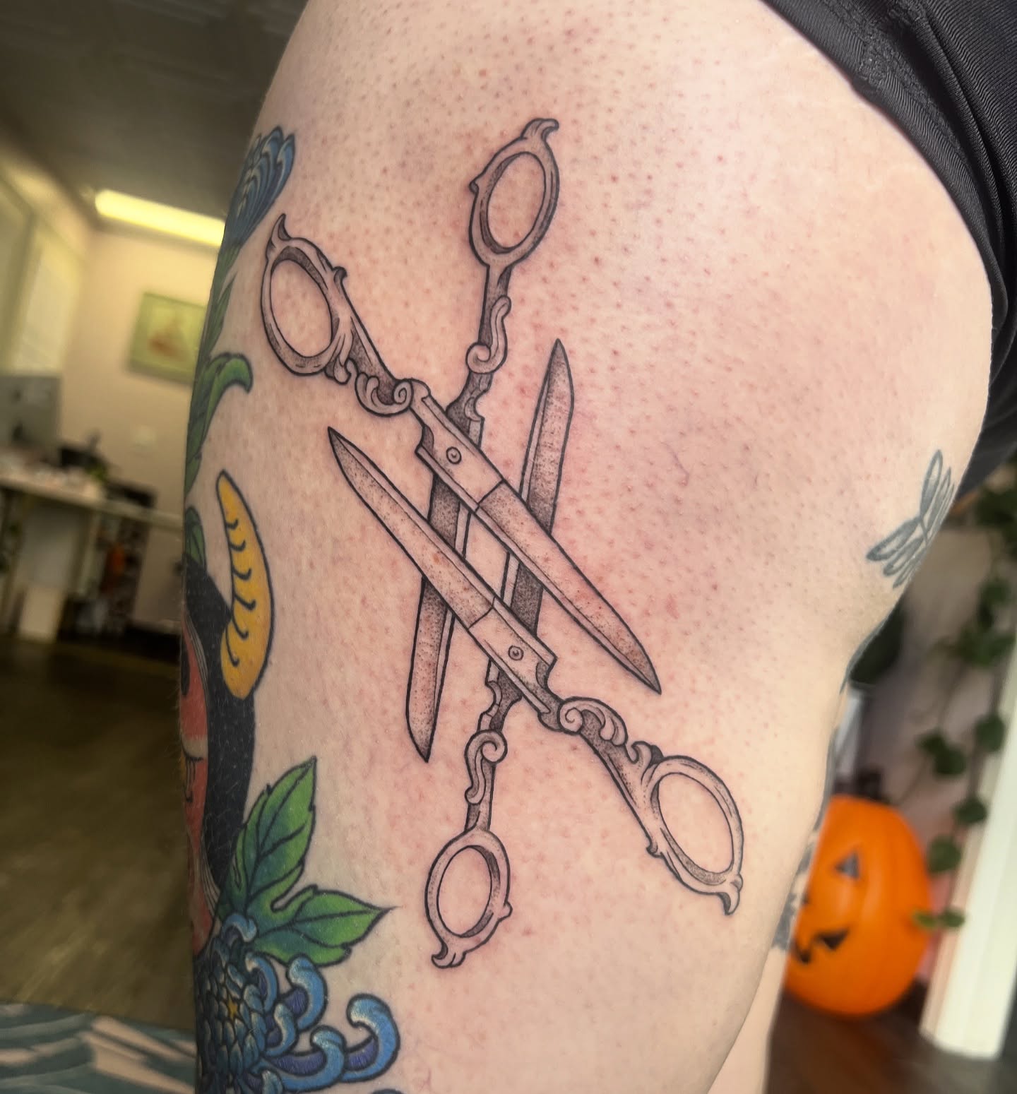Tattoo by @shashonna — black_and_grey