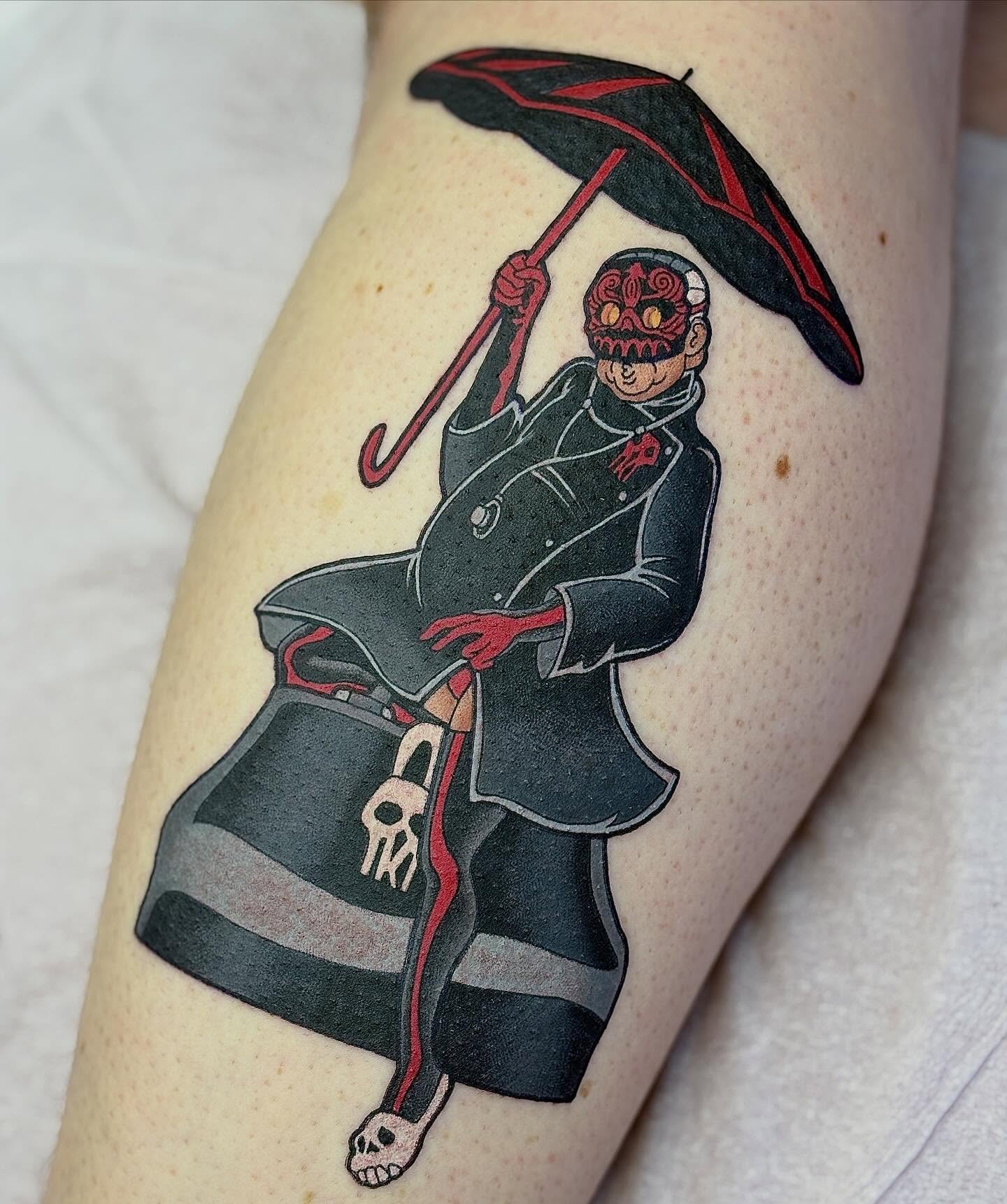 Grim reaper American traditional tattoo on the forearm by ♥ Brynn Allyn ♥
