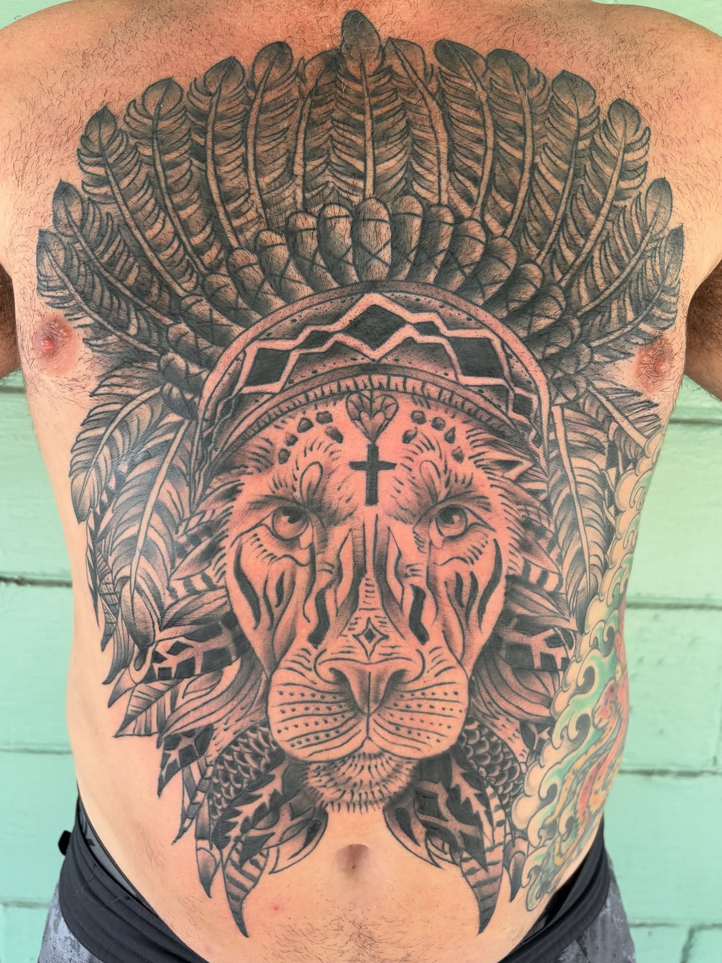 Tattoo by @zacharyiangarden — american_traditional, tribal