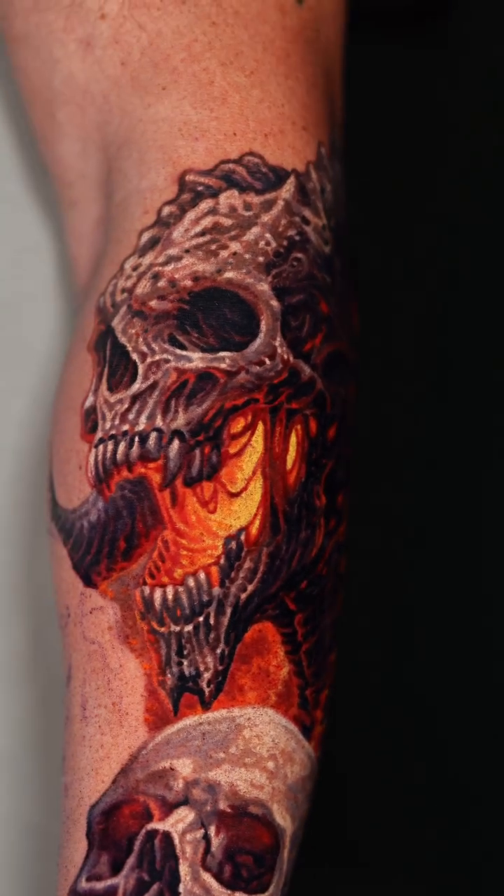 Tattoo by @javi_tattooedtheory — realism, dark_realism