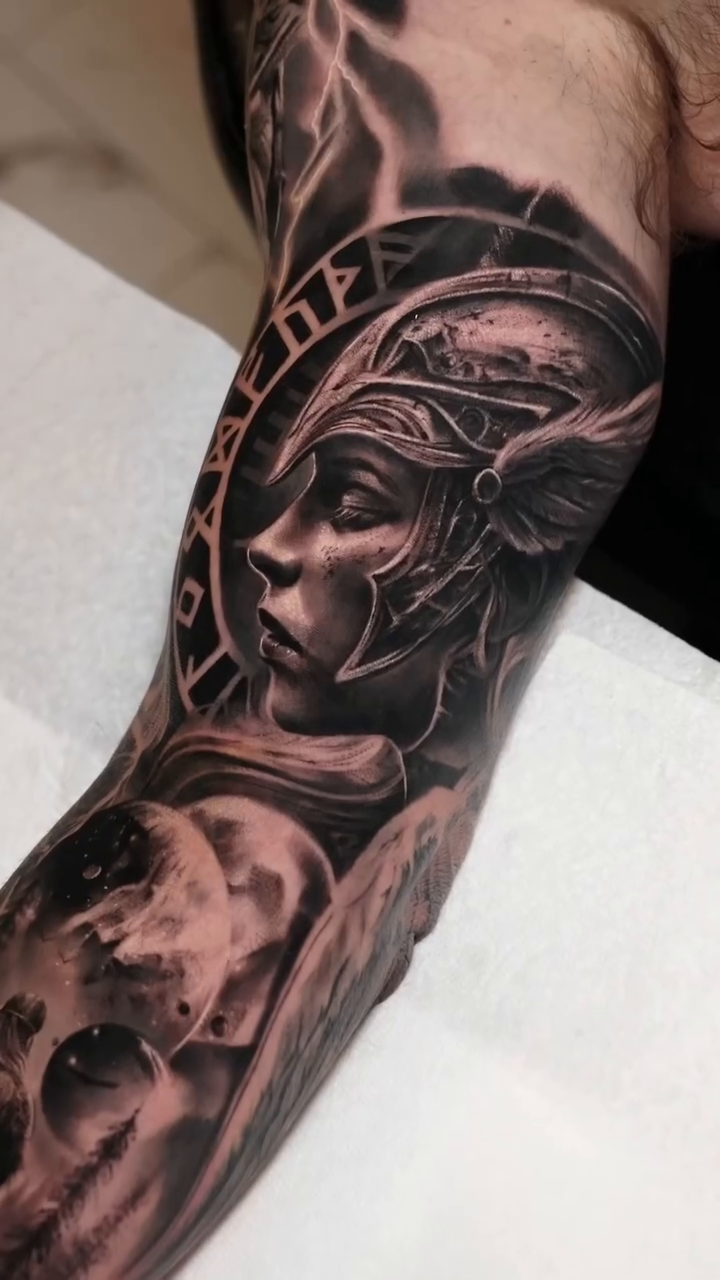 Tattoo by @tonytattooer — realism, black_and_grey