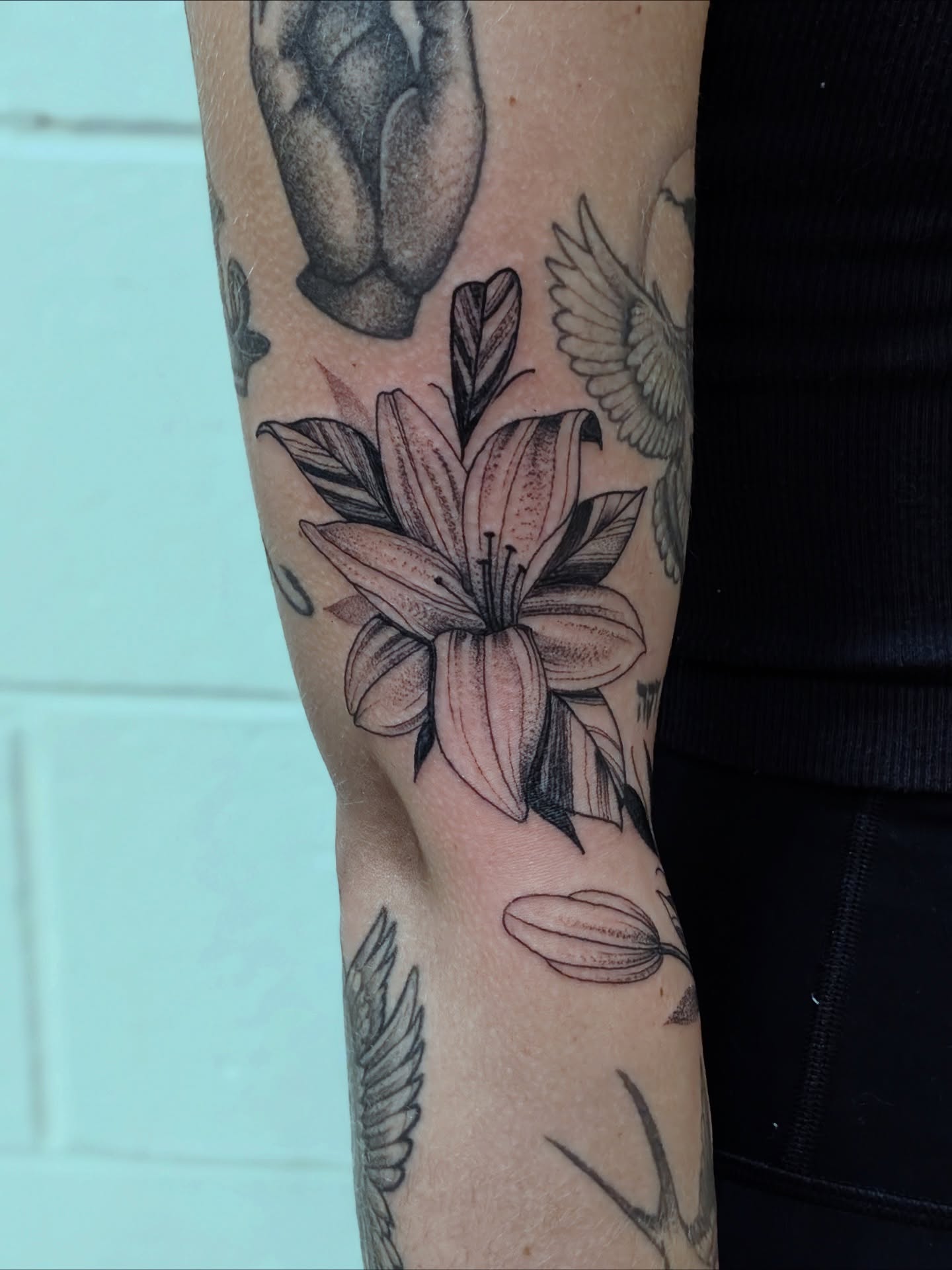 Tattoo by @bearclawtattoo — black_and_grey