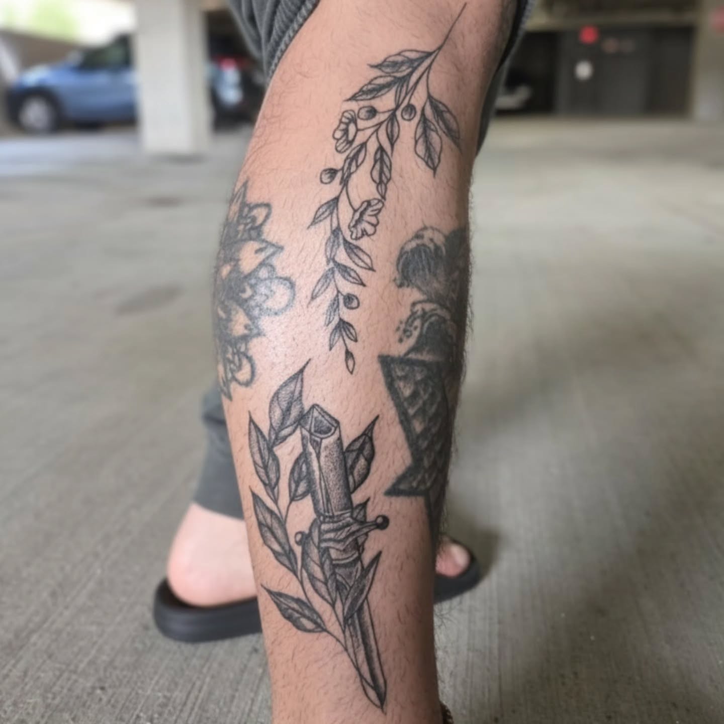 Tattoo by @mrhoguetattoos — black_and_grey