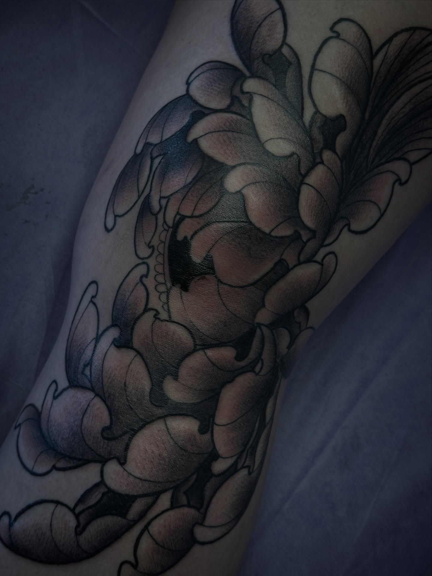 Tattoo by @probablymakayla — black_and_grey