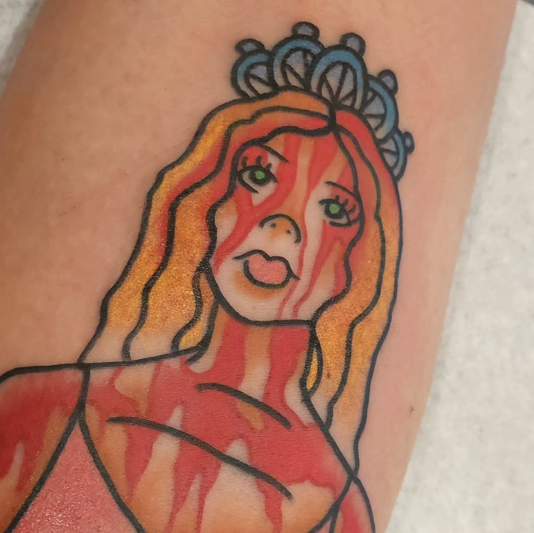 Tattoo by @queenofchaostattoos — american_traditional, neo_traditional