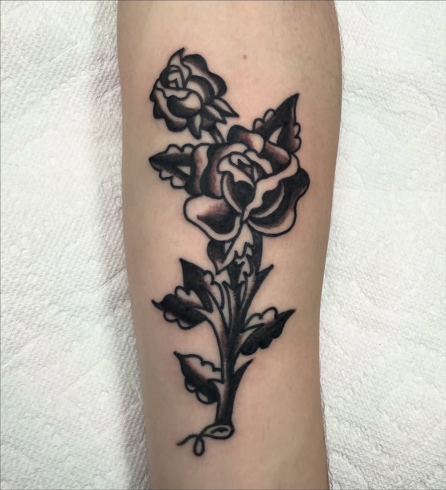 Tattoo by @bigmoon_18 — black_and_grey