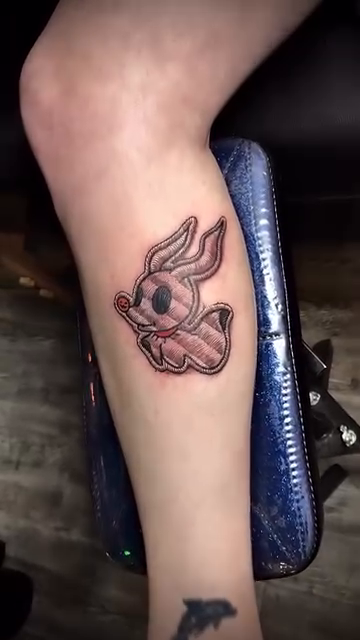 Zero the ghost dog anime tattoo by Luis Marrufo