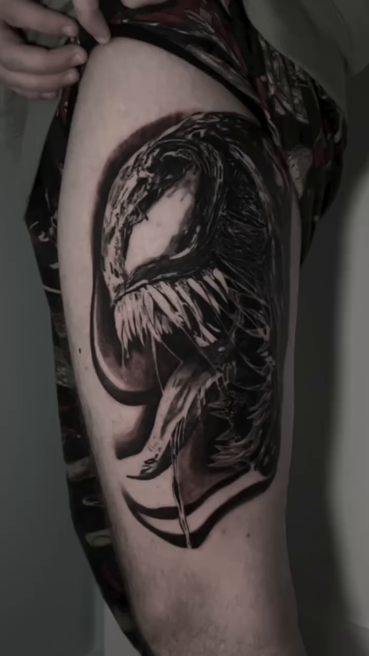 Tattoo by @gagecottrelltattoos โ realism, black_and_grey