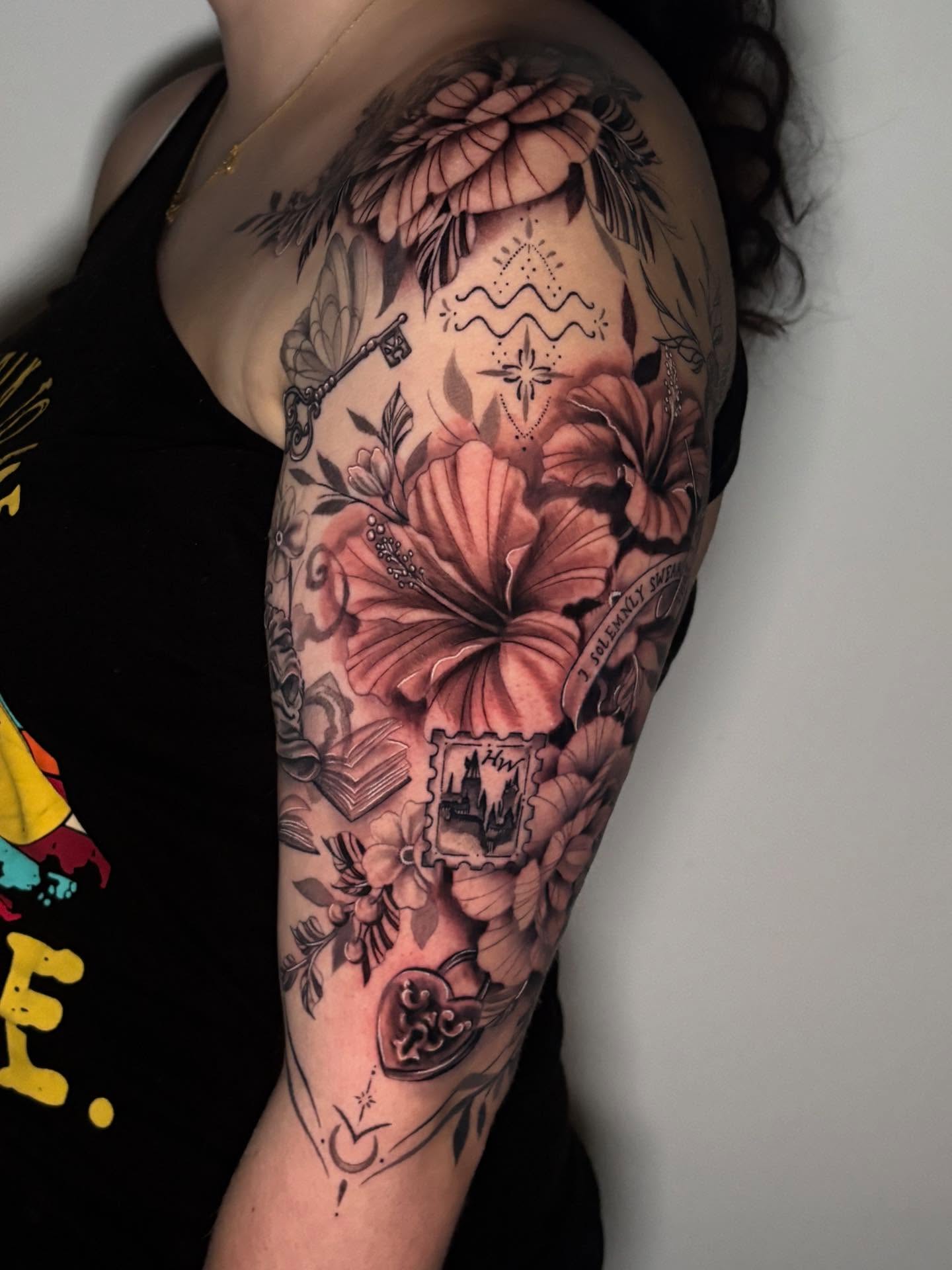 Tattoo by @hbones_artistry — black_and_grey, realism