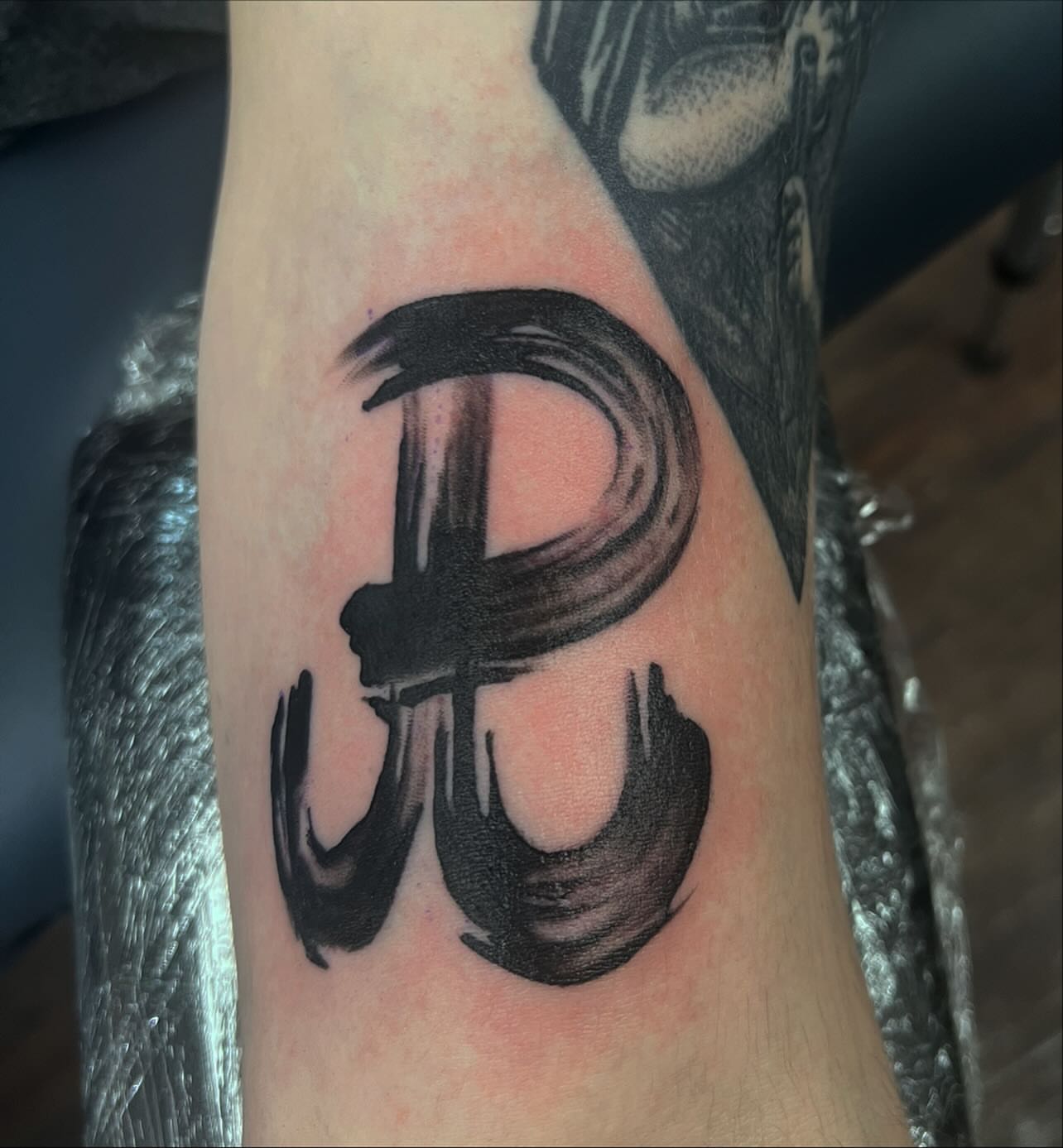 Tattoo by @max_aaron_tat2 — black_and_grey