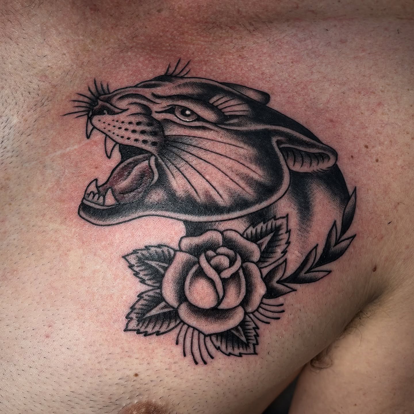 Tattoo by @mattegizi — american_traditional, black_and_grey