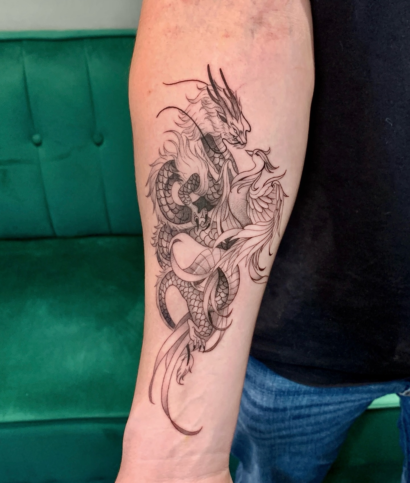 Tattoo by @inkw.han — black_and_grey