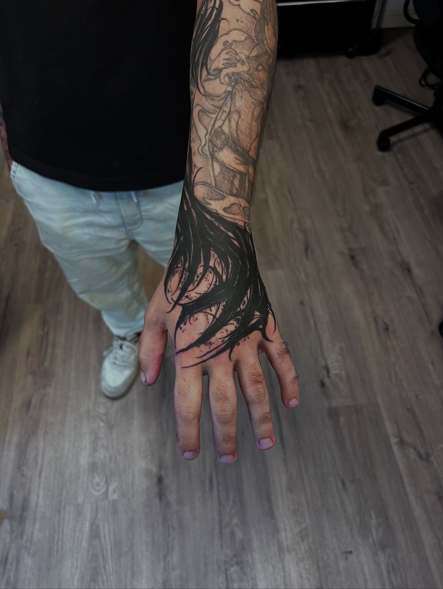 Tattoo by @_vants__ — black_and_grey