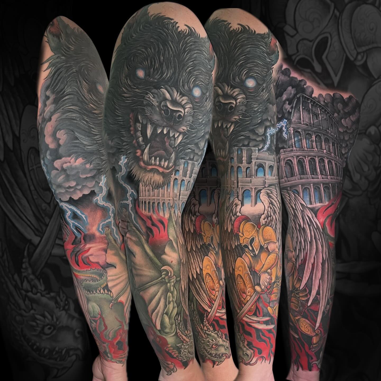 Tattoo by @skerrybrownie — american_traditional, dark_realism