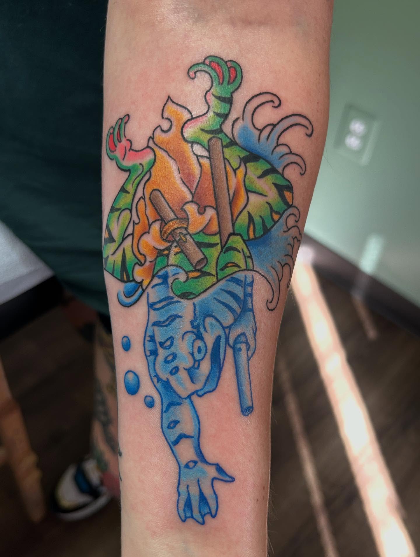 Tattoo by @danemitchelltattoo — american_traditional, dotwork