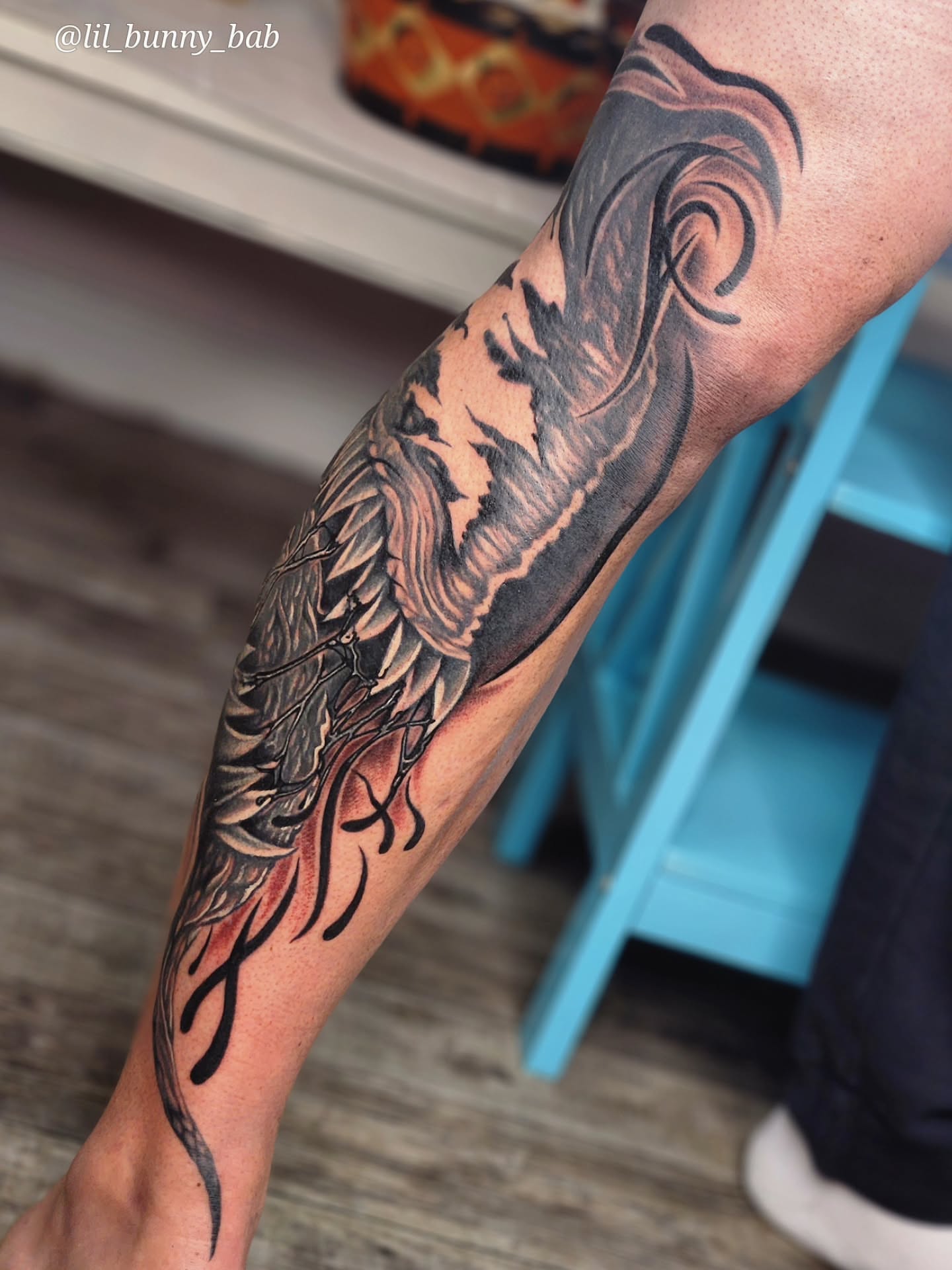 Tattoo by @lil_bunny_bab — black_and_grey, realism
