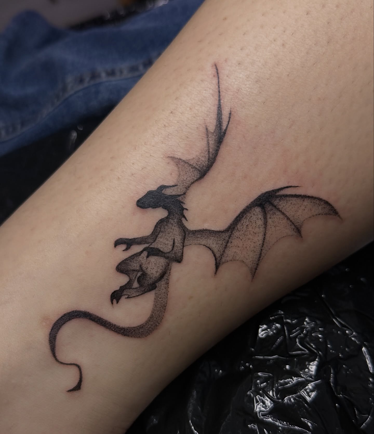 Tattoo by @skam_tattoo — dotwork