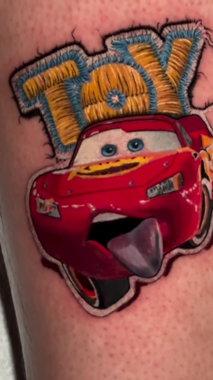 Tattoo by @exzavior__ โ new_school, anime