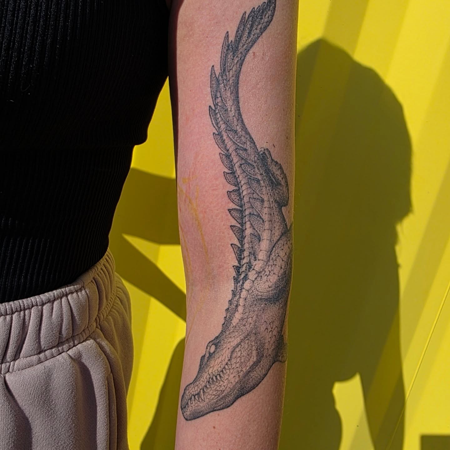 Tattoo by @asparagusnightmare — dotwork