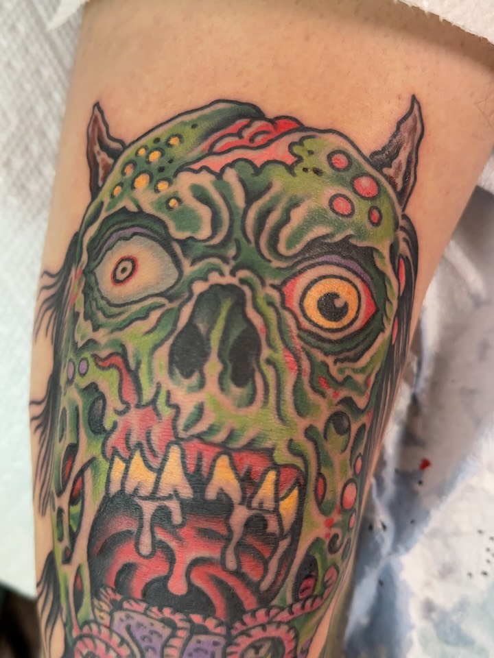 Tattoo by @soto_tattooer — trash_polka, surrealism
