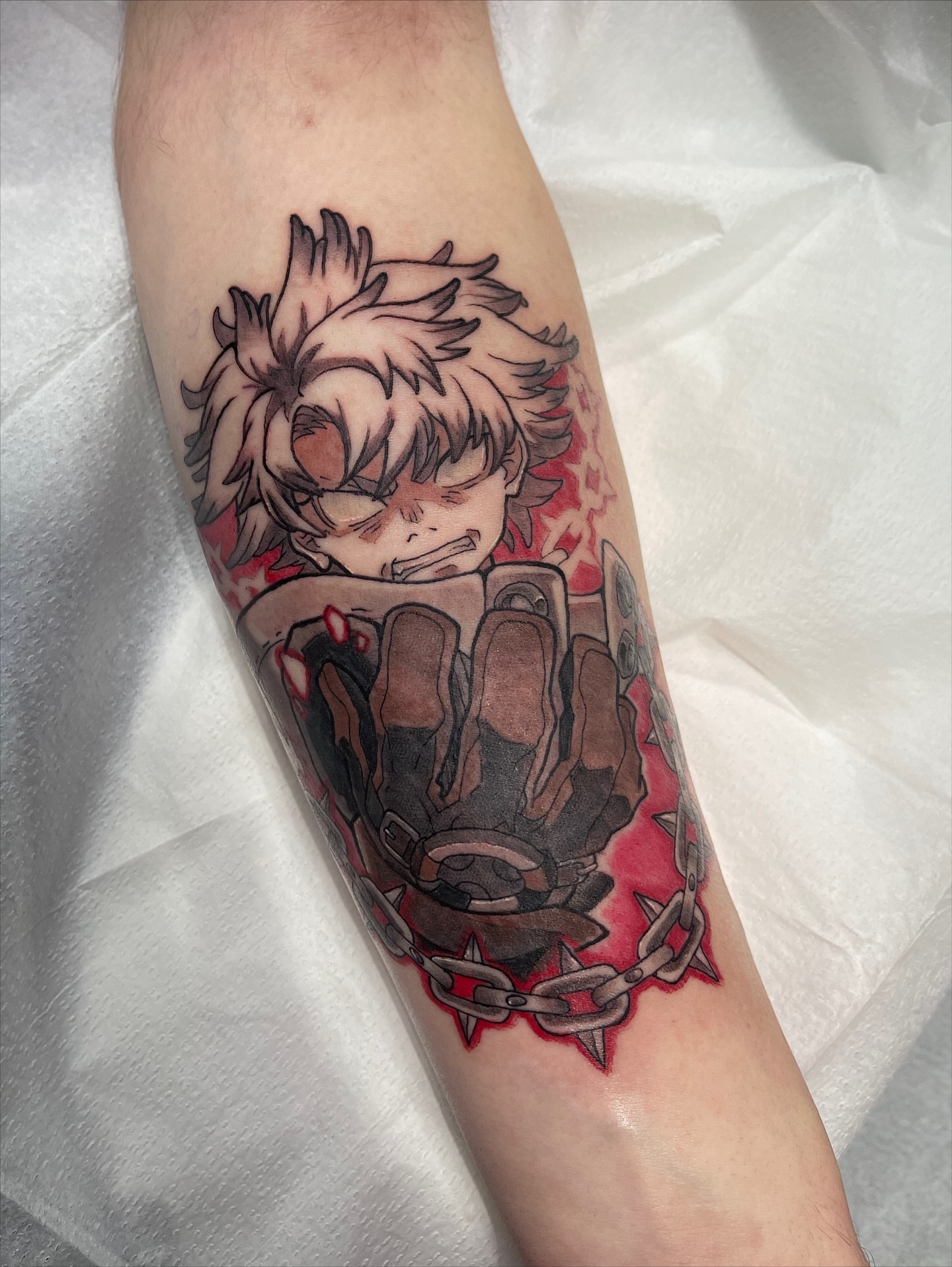 Tattoo by @jonathanharts_ — anime