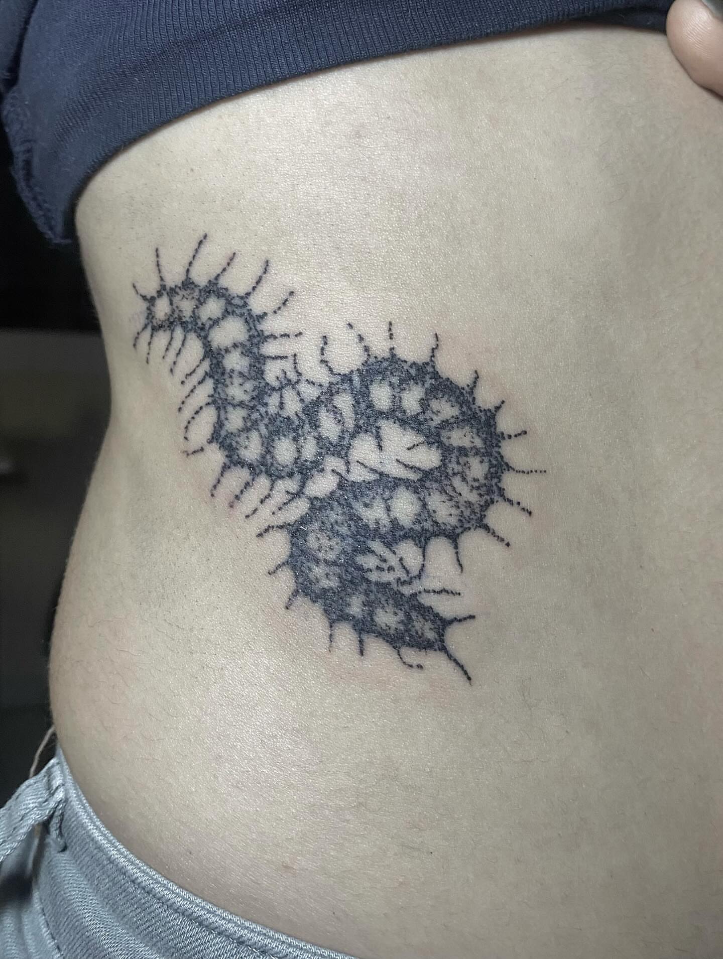 Tattoo by @sangresuciia — black_and_grey