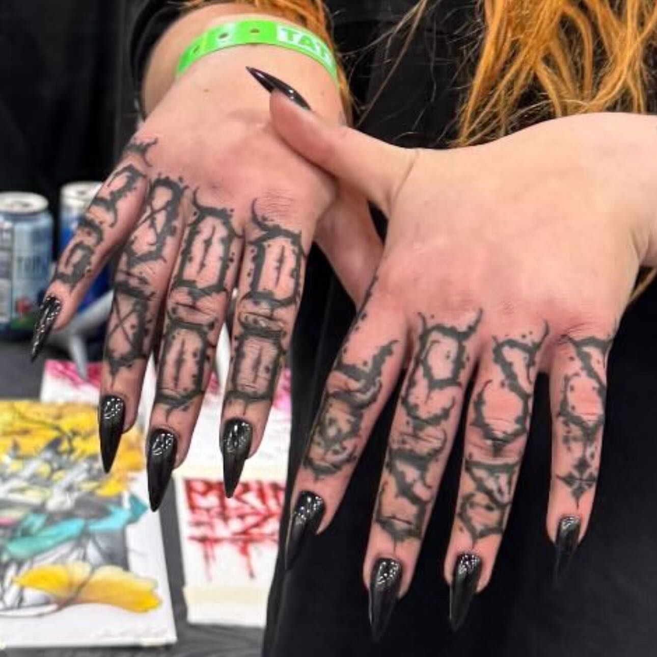 Tattoo by @boxofguts — blackwork