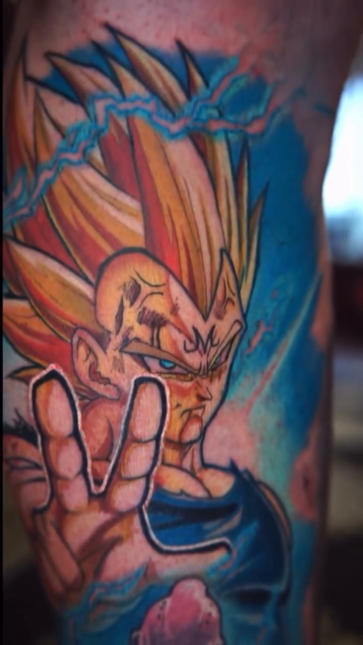 Goku and vegeta anime tattoo by Tony Johnson - Tattoo Artist, Huntsville, Alabama