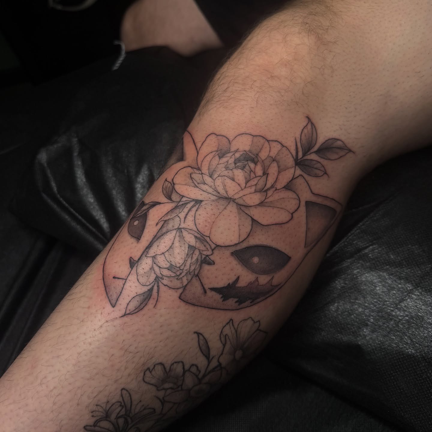 Tattoo by @new_erah_design — black_and_grey, dotwork