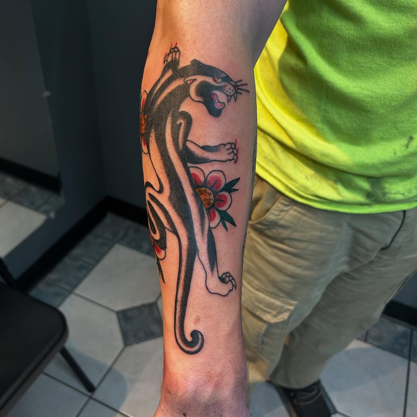 Tattoo by @maddiedoestattoos — american_traditional, black_and_grey