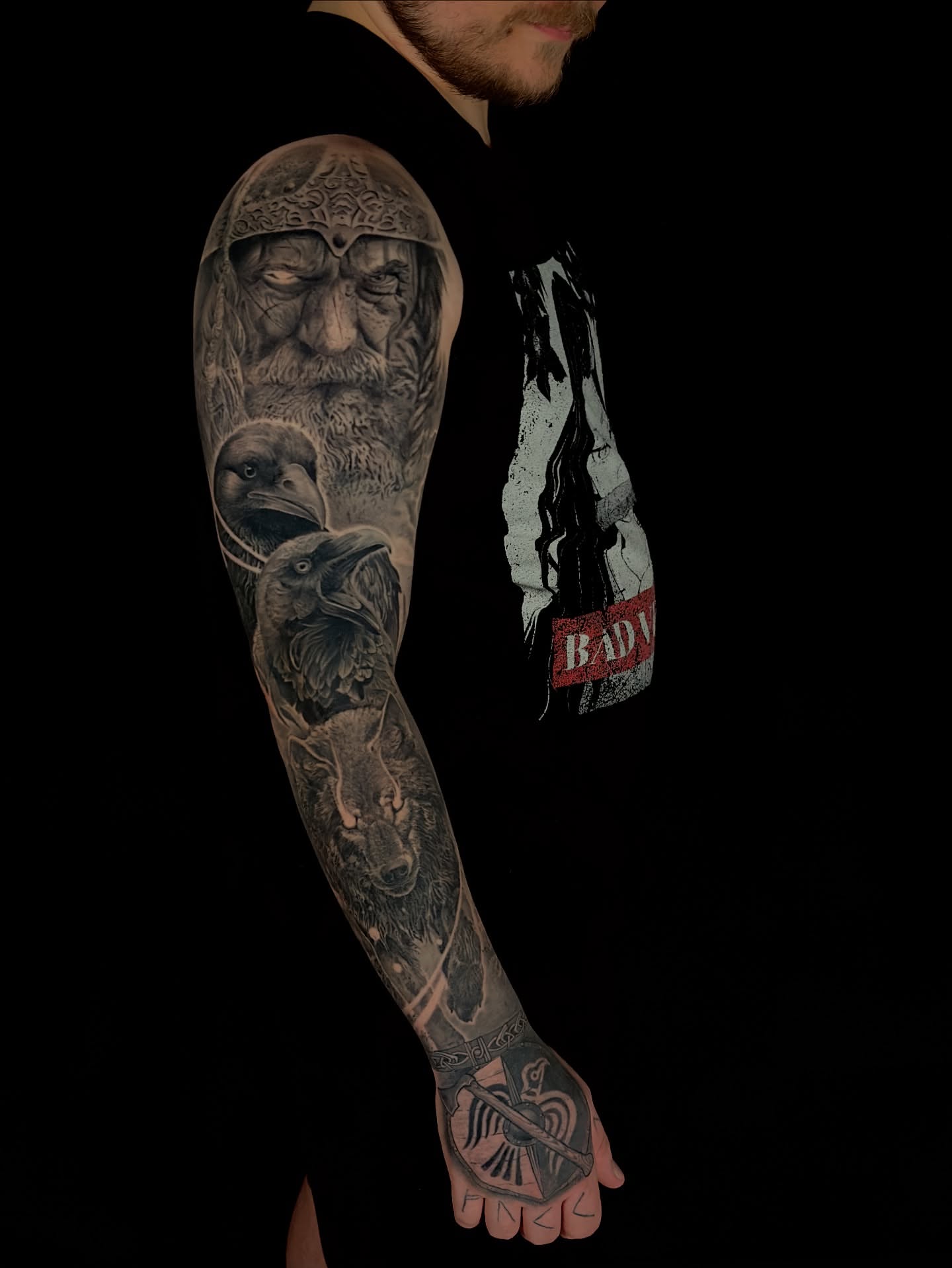 Tattoo by @niclunatattoo — realism, black_and_grey