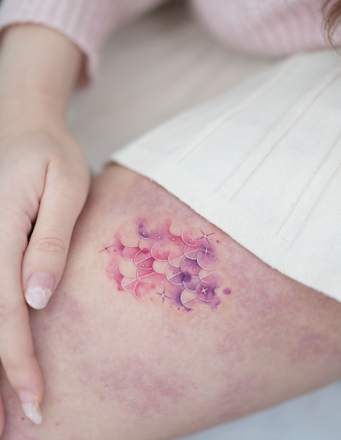 Tattoo by @siren_ink — watercolor