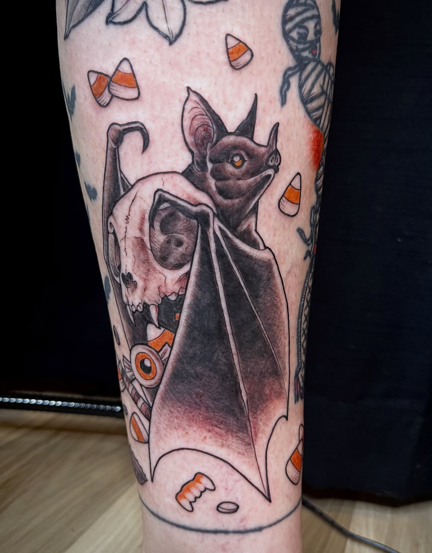 Tattoo by @inkbybellie — american_traditional, dark_realism