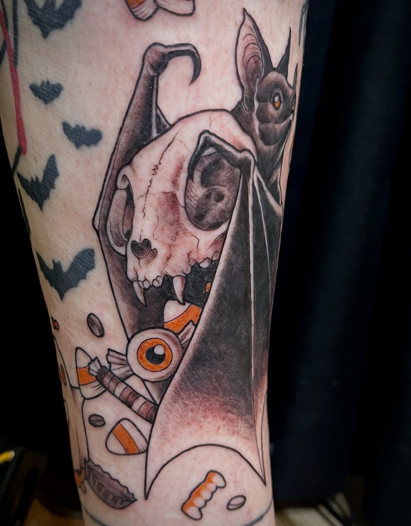 Tattoo by @inkbybellie — american_traditional, dark_realism