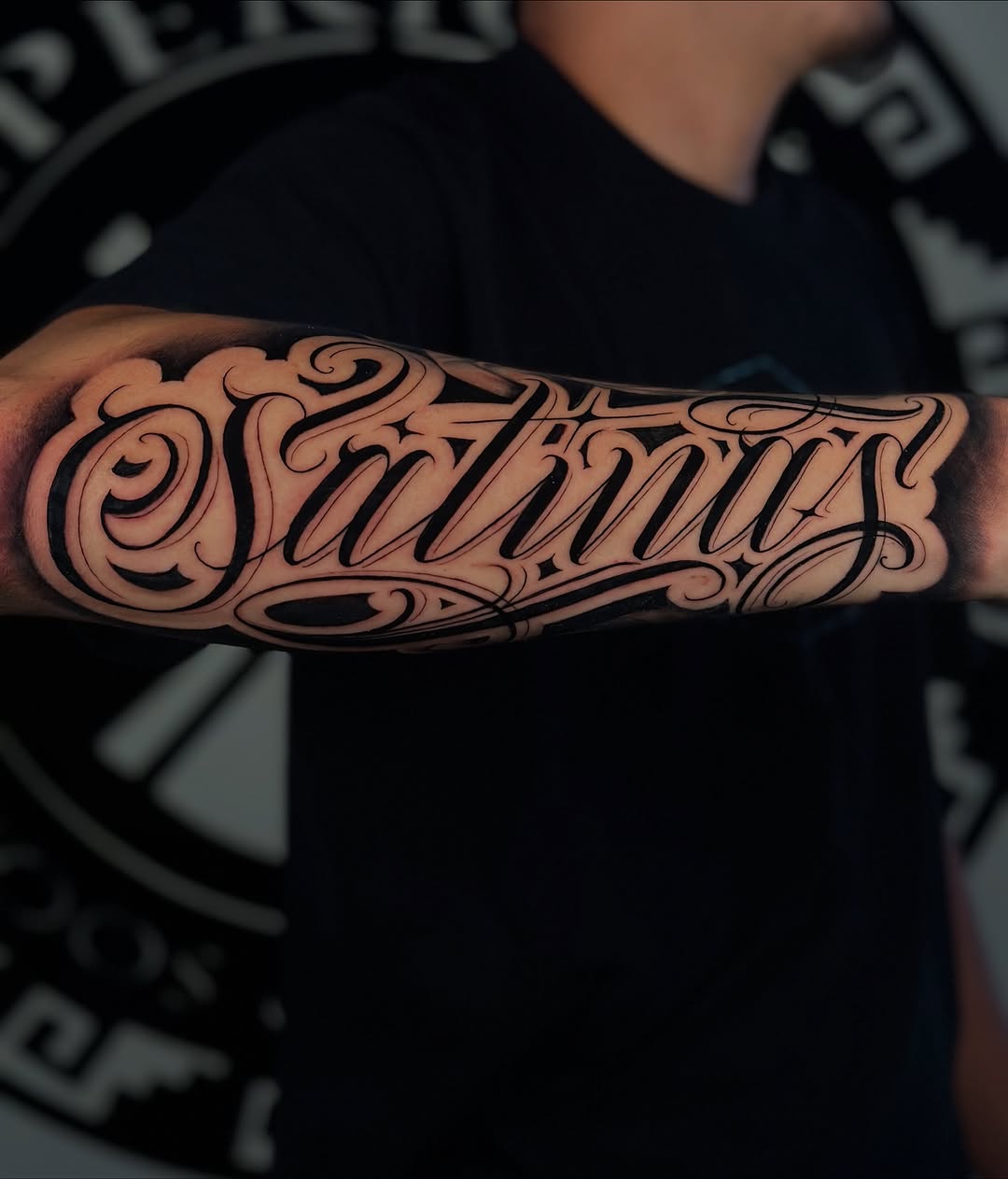Tattoo by @dreamchaserink — lettering_script
